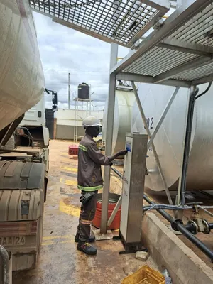 Fuel depot Africa